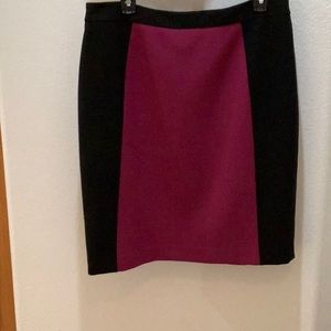Halogen Black and Magenta Skirt